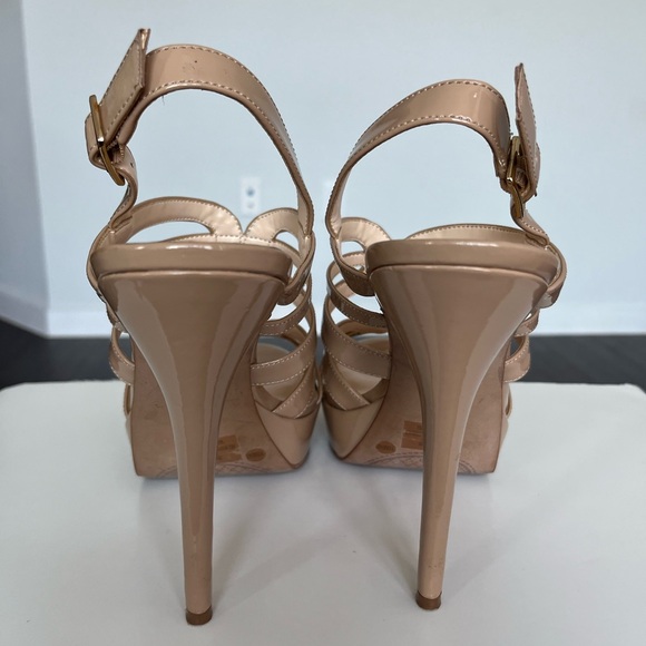 JESSICA SIMPSON (JS-BINNIE)•S:10M/40•NUDE•PATENT HIGH HEEL SHOE/SANDAL - Picture 10 of 16